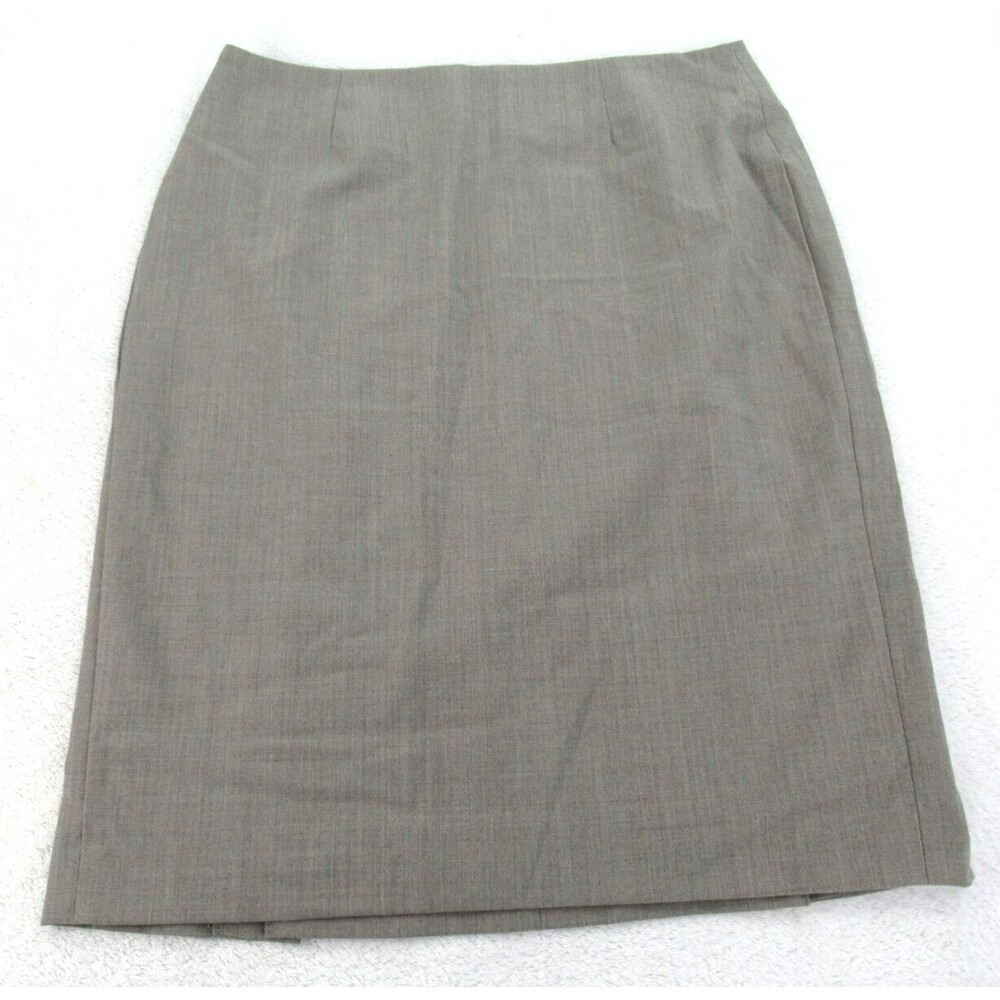 Banana Republic Womens 4 Dress Skirt Pencil Knee Length Back Zipper Beige